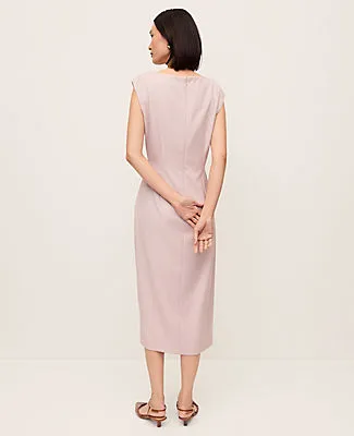 Ann Taylor The Petite Twist Sheath Dress sold by Ann Taylor product image thumbnail 2