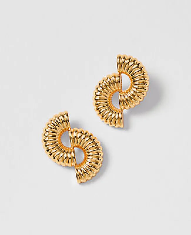 Ann Taylor Textured Metal Stud Earrings sold by Ann Taylor