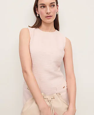 Ann Taylor Tweed Button Pocket Shift Dress sold by Ann Taylor product image thumbnail 3