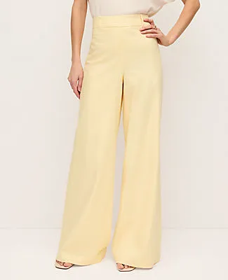 Ann Taylor The Petite Statement Palazzo Pant in Linen Blend sold by Ann Taylor product image thumbnail 2
