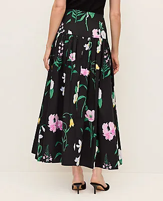 Ann Taylor Floral Gathered Maxi Skirt sold by Ann Taylor product image thumbnail 3