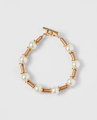 Ann Taylor Pearl Tube Bracelet sold by Ann Taylor