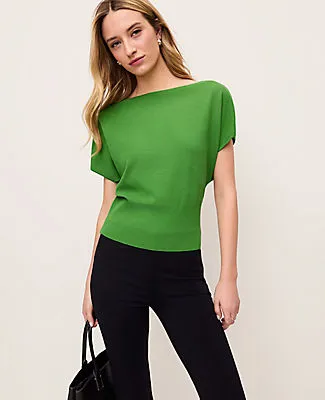 Ann Taylor Dolman Boatneck Sweater Top sold by Ann Taylor