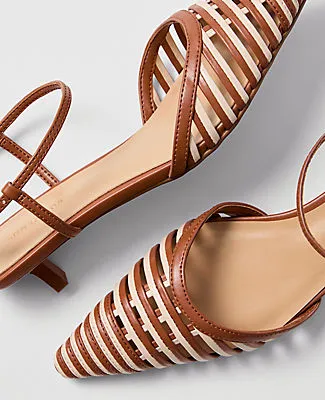 Ann Taylor Metallic Kitten Heel Pump sold by Ann Taylor product image thumbnail 2