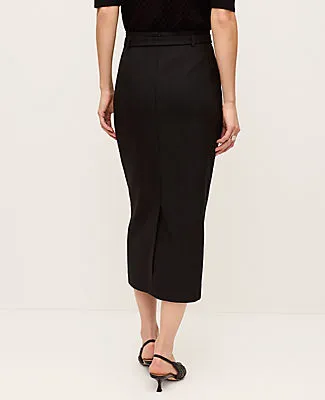 Ann Taylor Petite Belted Midi Pencil Skirt sold by Ann Taylor product image thumbnail 3