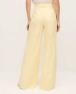 Ann Taylor The Petite Statement Palazzo Pant in Linen Blend sold by Ann Taylor product image thumbnail 3