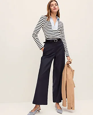 Ann Taylor Weekend Collection Everyday Wide-Leg Ankle Pant sold by Ann Taylor