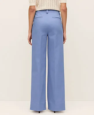 Ann Taylor The Petite Wide-Leg Pant in Cotton Blend sold by Ann Taylor product image thumbnail 3