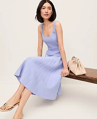 Ann Taylor Button Ribbed Sweater Dress sold by Ann Taylor product image thumbnail 3