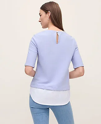 Ann Taylor Layered Mixed Media Top sold by Ann Taylor product image thumbnail 2