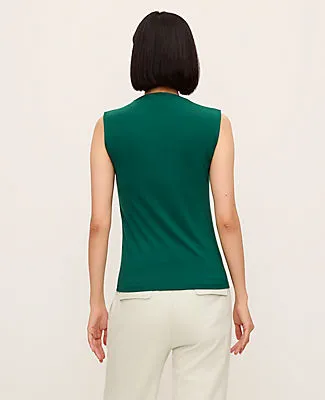 Ann Taylor Petite Mock Neck Tank sold by Ann Taylor product image thumbnail 2