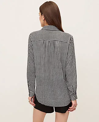 Ann Taylor Gingham Camp Shirt sold by Ann Taylor product image thumbnail 2