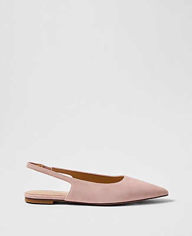 Ann Taylor Suede Slingback Flat made by Ann Taylor