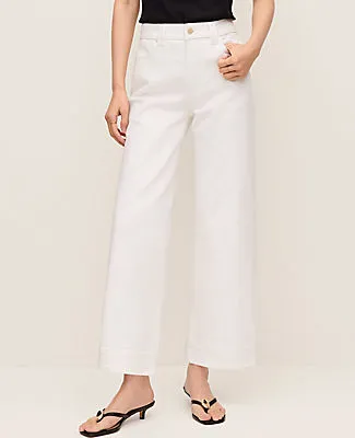 Ann Taylor The Petite Wide-Leg Crop Jean sold by Ann Taylor product image thumbnail 2