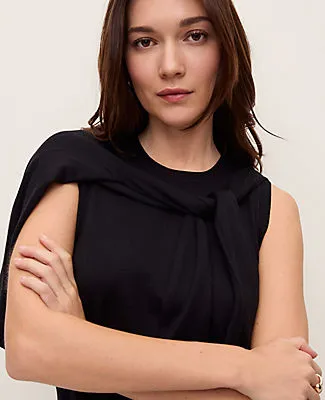 Ann Taylor Pointelle Trim Sweater Shell Top sold by Ann Taylor product image thumbnail 3