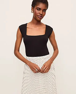 Ann Taylor Square Neck Tank Top sold by Ann Taylor