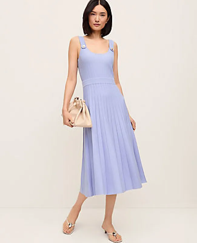 Ann Taylor Button Ribbed Sweater Dress sold by Ann Taylor