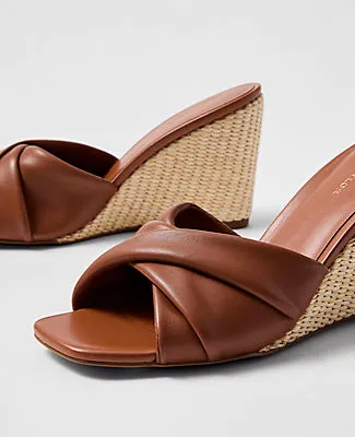 Ann Taylor Leather Wedge Sandal sold by Ann Taylor product image thumbnail 2