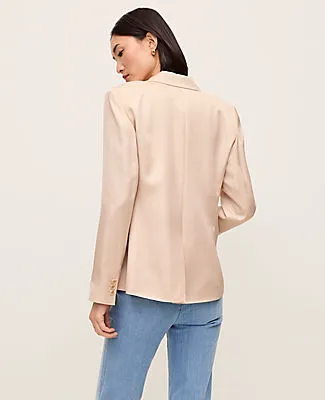 Ann Taylor The Petite Hutton Blazer in Shine sold by Ann Taylor product image thumbnail 2
