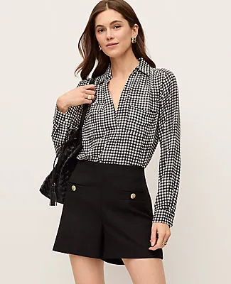 Ann Taylor Gingham Camp Shirt sold by Ann Taylor