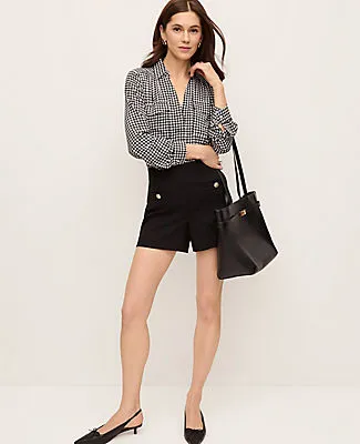 Ann Taylor The Petite Button Pocket Short in Twill sold by Ann Taylor