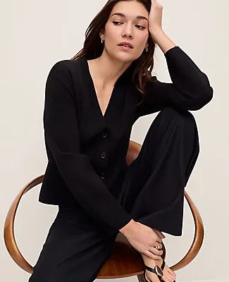 Ann Taylor V-Neck Cardigan sold by Ann Taylor product image thumbnail 3