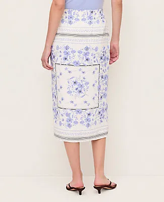 Ann Taylor Floral Wrap Midi Skirt sold by Ann Taylor product image thumbnail 3