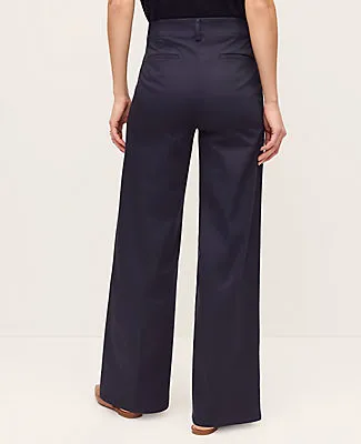 Ann Taylor The Modern Wide-Leg Pant in Cotton Blend sold by Ann Taylor product image thumbnail 3