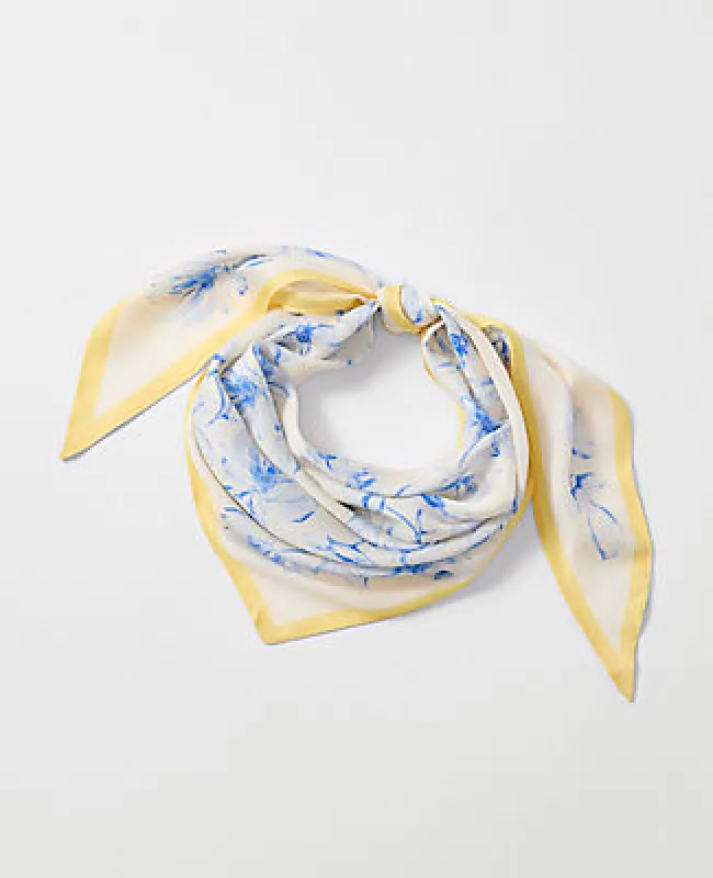 Ann Taylor Floral Triangle Scarf sold by Ann Taylor