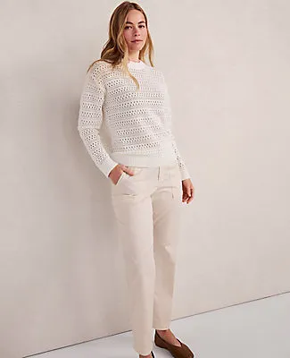 Ann Taylor Haven Well Within Cotton Linen Stitched Crewneck sold by Ann Taylor product image thumbnail 3
