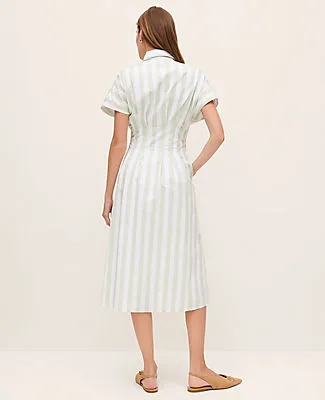 Ann Taylor Weekend Collection Striped Maxi Shirtdress sold by Ann Taylor product image thumbnail 2