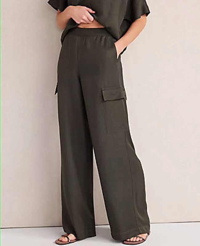 Ann Taylor Haven Well Within Viscose Linen Palazzo Pants sold by Ann Taylor