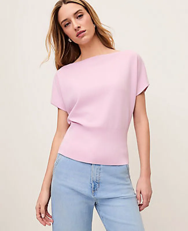 Ann Taylor Dolman Boatneck Sweater Top made by Ann Taylor