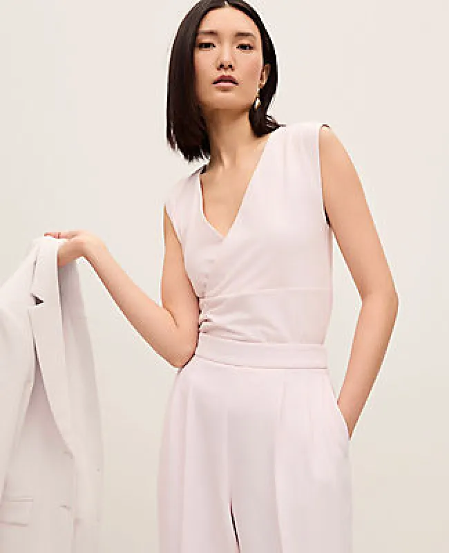 Ann Taylor Crossover V-Neck Shell Top made by Ann Taylor