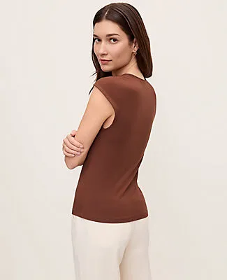 Ann Taylor Petite Asymmetric Draped Top sold by Ann Taylor product image thumbnail 2