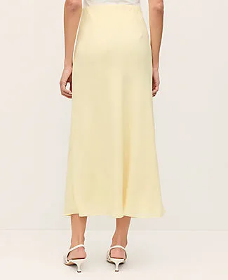 Ann Taylor Satin Bias Midi Slip Skirt sold by Ann Taylor product image thumbnail 3
