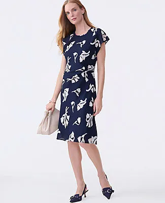 Ann Taylor Petite Floral Twist Dress sold by Ann Taylor