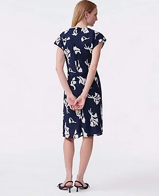 Ann Taylor Petite Floral Twist Dress sold by Ann Taylor product image thumbnail 2