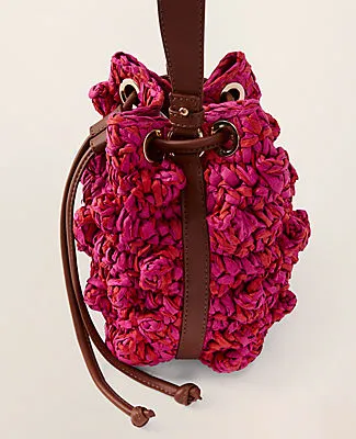 Ann Taylor Straw Drawstring Crossbody sold by Ann Taylor product image thumbnail 2