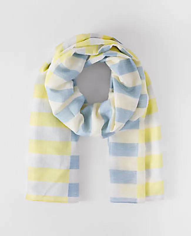 Ann Taylor Weekend Collection Striped Scarf made by Ann Taylor