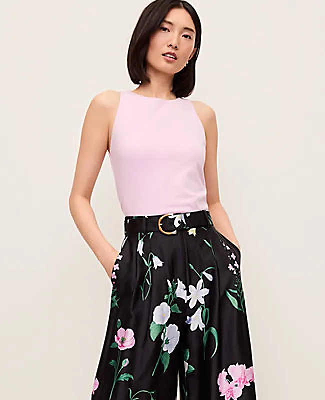 Ann Taylor Crew Neck Halter Tank Top made by Ann Taylor
