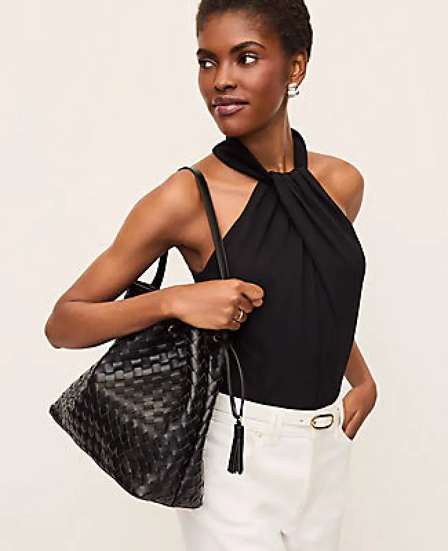 Ann Taylor Twist Neck Halter Top sold by Ann Taylor