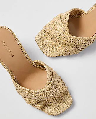 Ann Taylor Straw Wedge Sandal sold by Ann Taylor product image thumbnail 2