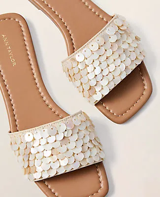 Ann Taylor Embellished Slide Sandal sold by Ann Taylor