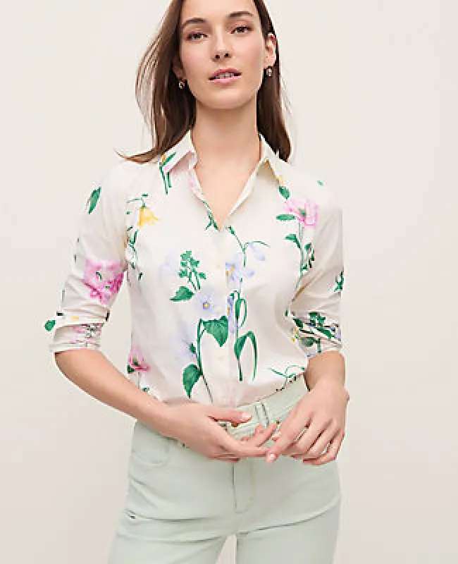 Ann Taylor Floral Perfect Shirt sold by Ann Taylor