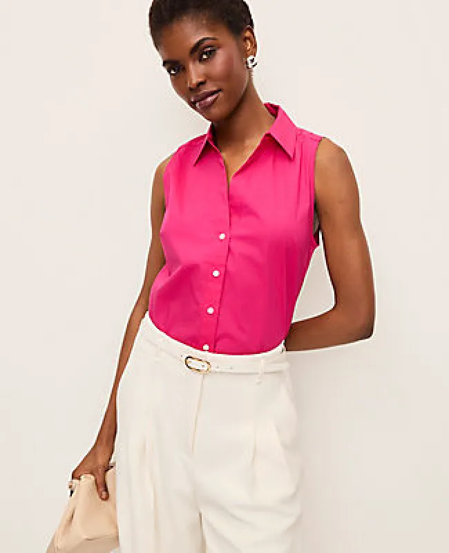 Ann Taylor Sleeveless Essential Shirt made by Ann Taylor
