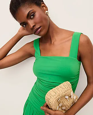 Ann Taylor Ruched Midi Dress sold by Ann Taylor