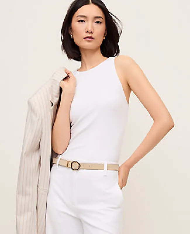 Ann Taylor Crew Neck Halter Tank Top sold by Ann Taylor