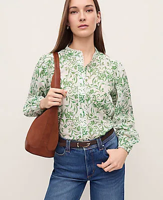 Ann Taylor Floral Embroidered Collar Blouse sold by Ann Taylor