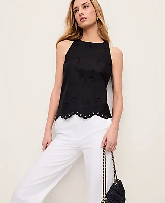 Ann Taylor Eyelet Halter Tank Top sold by Ann Taylor